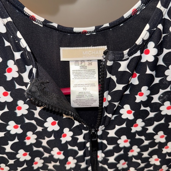 MICHAEL Michael Kors Floral Bodysuit - Black and Red - Picture 2 of 2